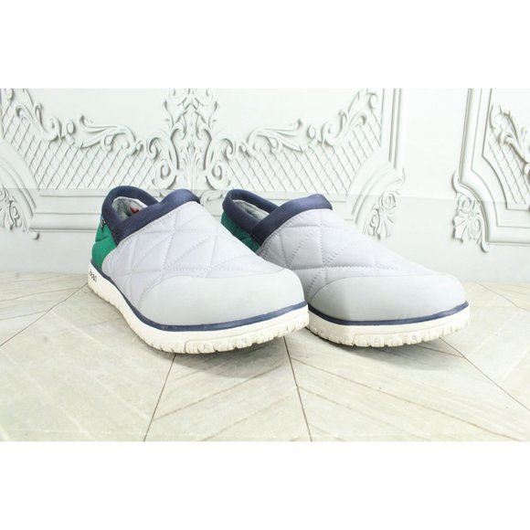 LL Bean Gray Nylon Mesh Cozy Fleece Ultralight PrimaLoft Slippers 10 M - Picture 3 of 9